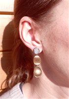 Vicenza - Piazzetta Palladio 2 - Pendientes Marco Bicego Mujer Lunaria in Oro amarillo Diamante 0.40 Ct OB1465-B - OB1465-B